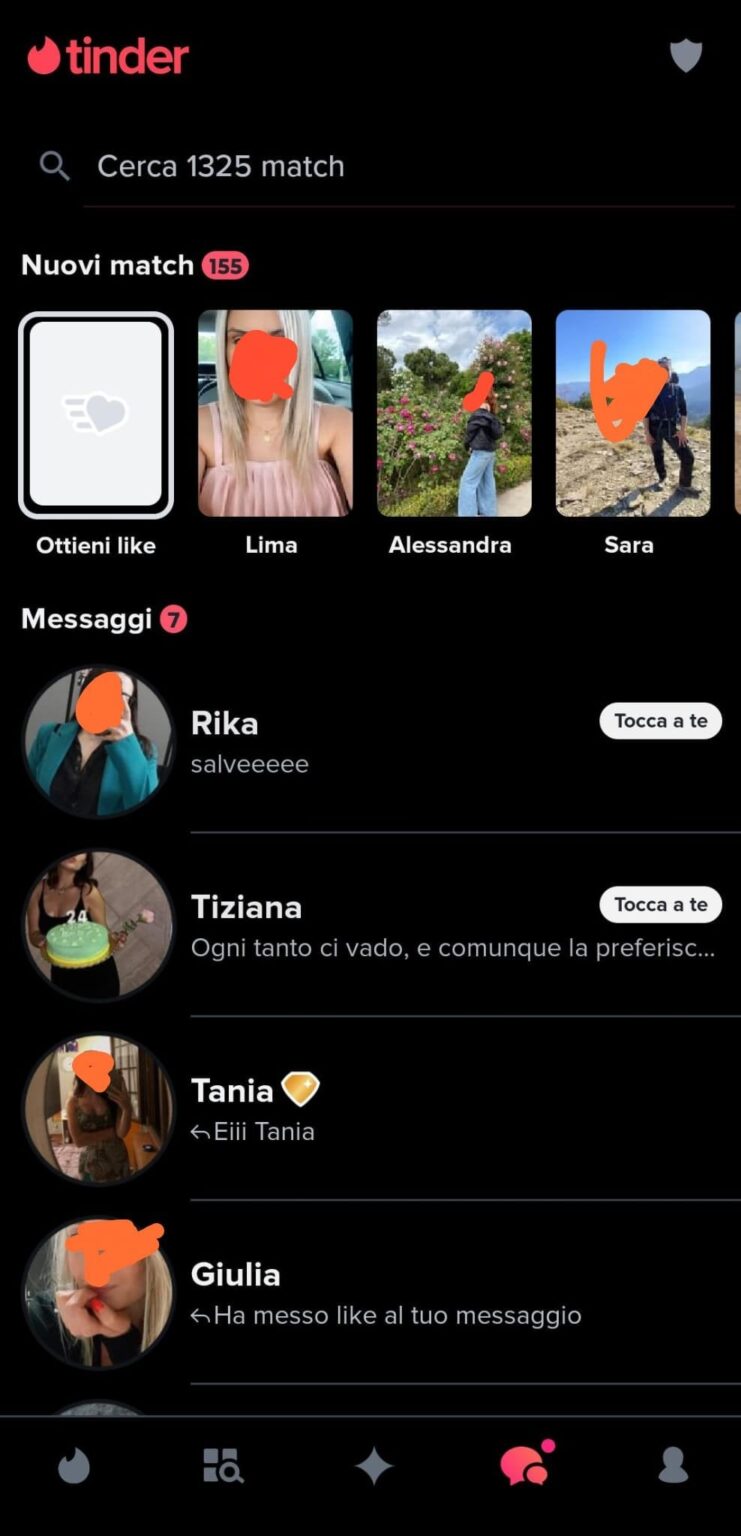 Tinder AMA には (投稿している時点で) 1325 件のアクティブなマッチがあります Tinder AMA には (投稿している時点で) 1325 件のアクティブなマッチがあります