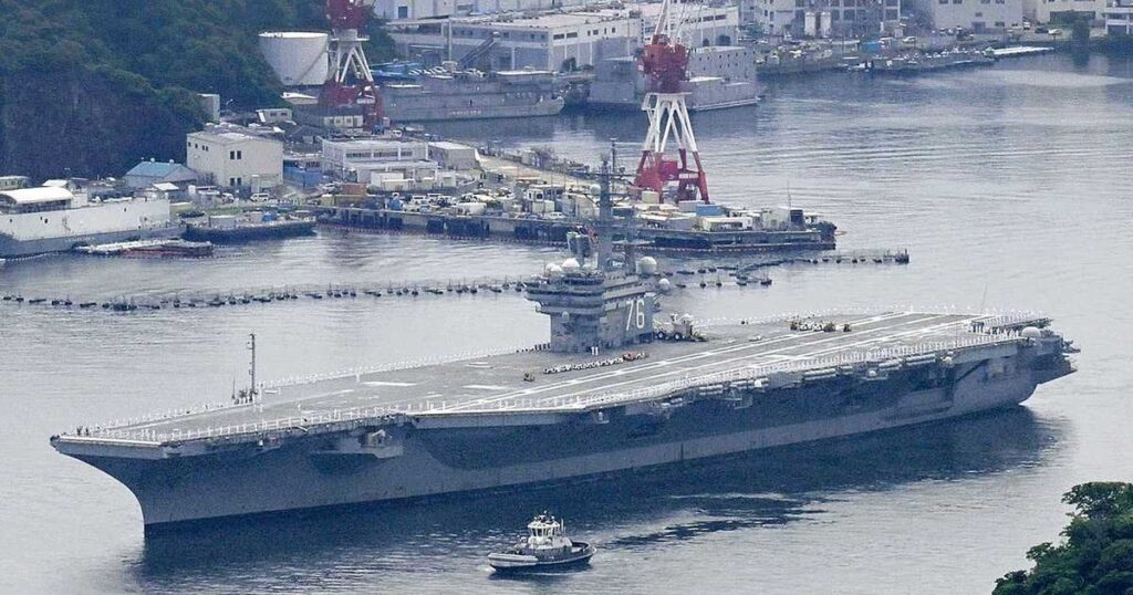 米空母レーガンが最終任務のため横須賀基地を出港 駐日米大使「抑圧のない生活守った」 - 産経ニュース
