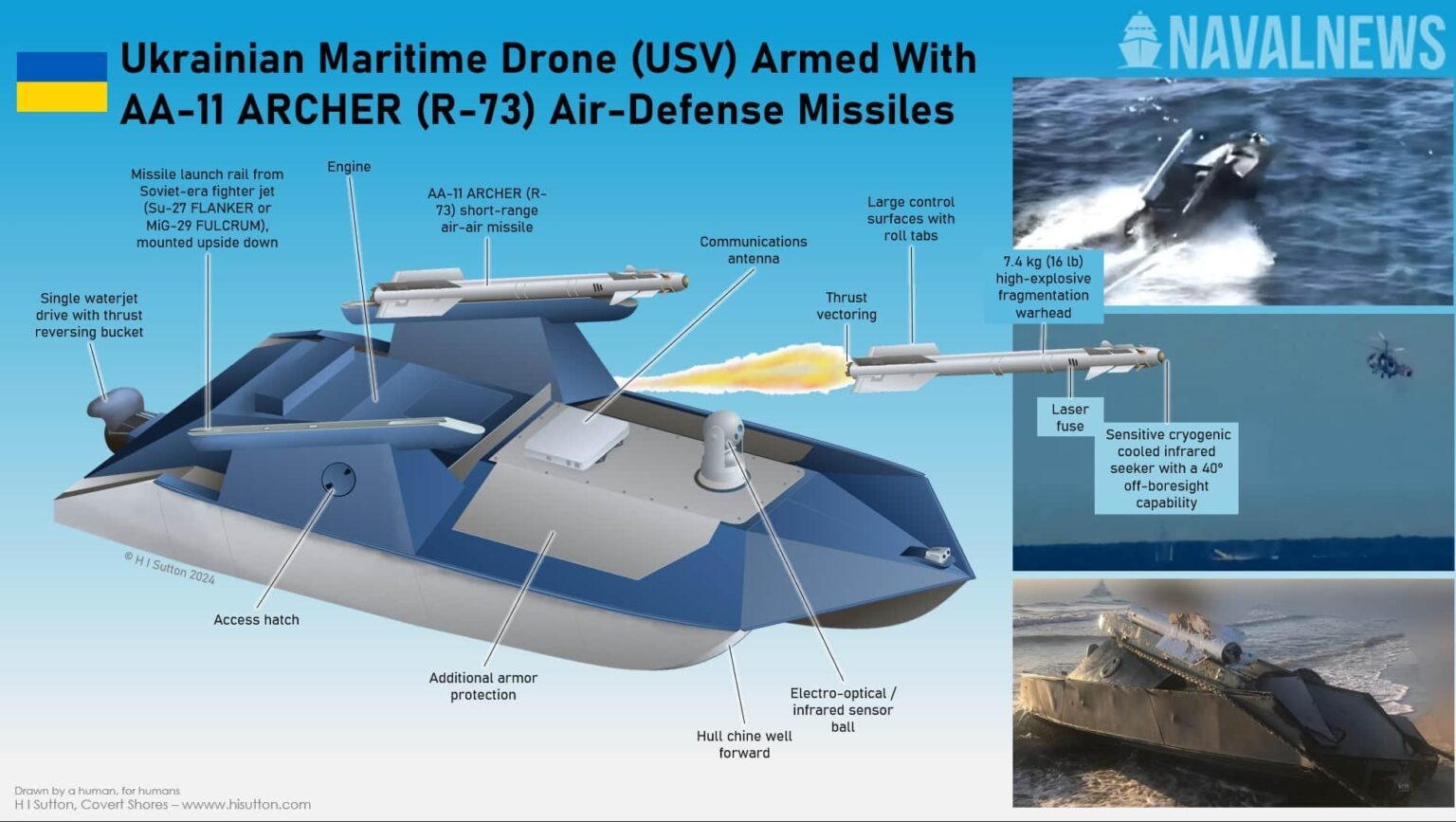 ウクライナ、対空ミサイルを搭載した世界初の海軍無人機を保有