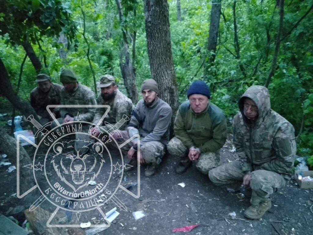 ハリコフ州での最近の戦闘中にロシア人によって捕らえられた新たなウクライナ人捕虜。  2024年5月