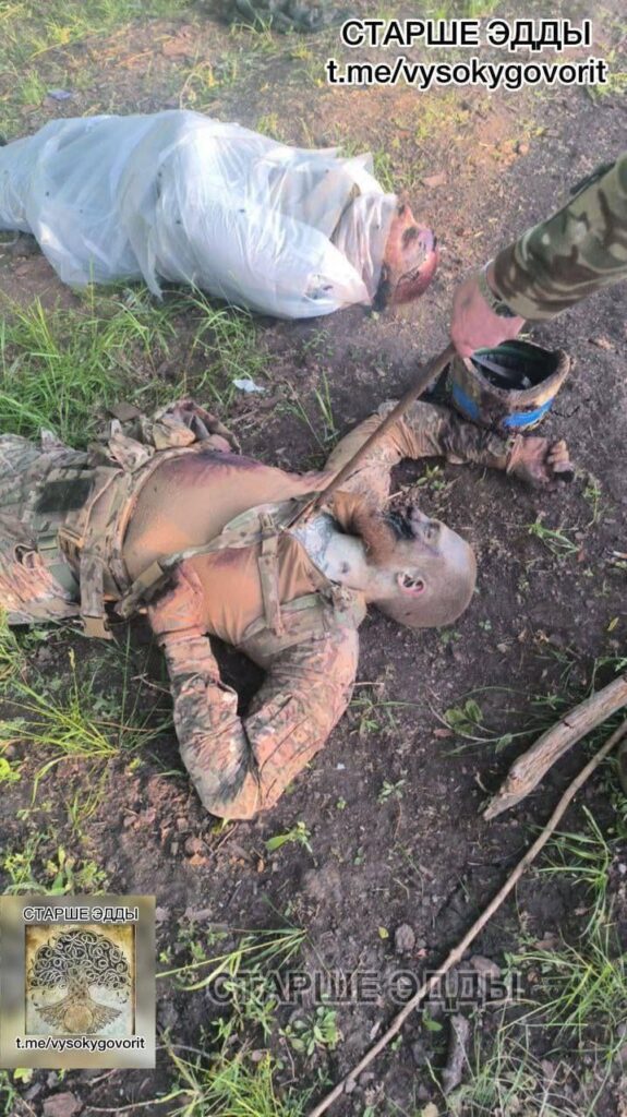 ハリコフ州での戦闘でロシア軍に殺害されたウクライナ過激派。  2024年5月