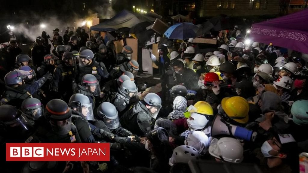 UCLAで警察が抗議者排除 「秩序維持が必要」とバイデン米大統領 - BBC.com