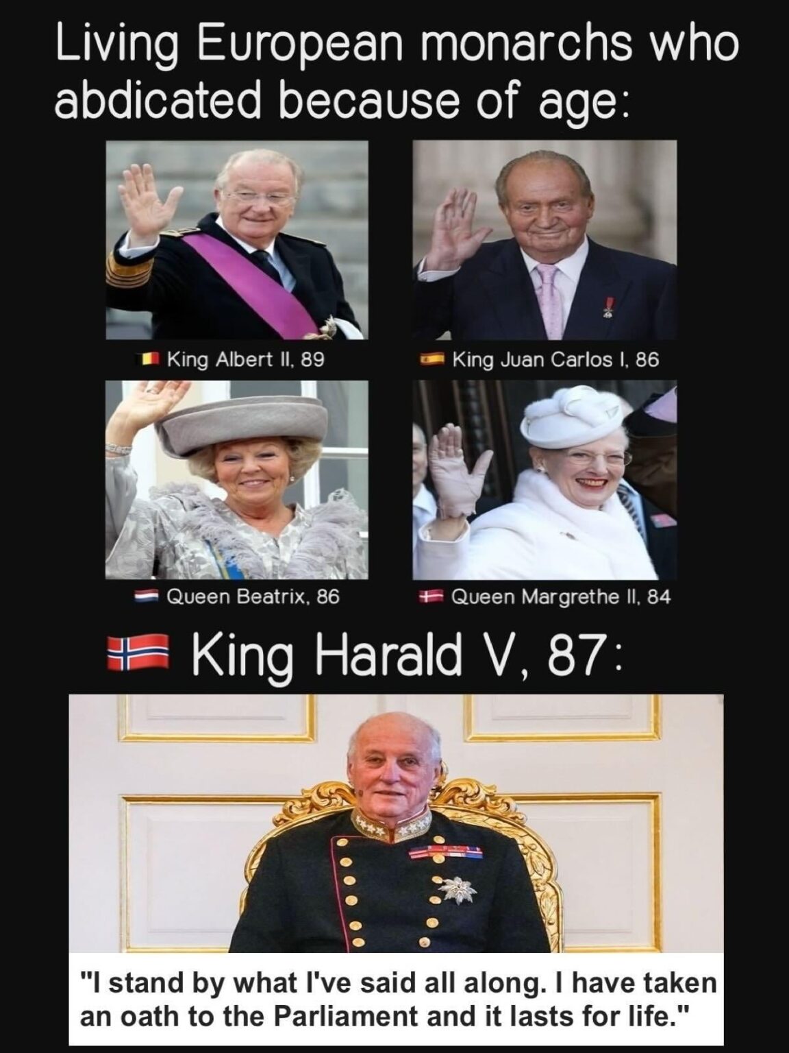 r/monarchism で見つけたハラルド V ミーム