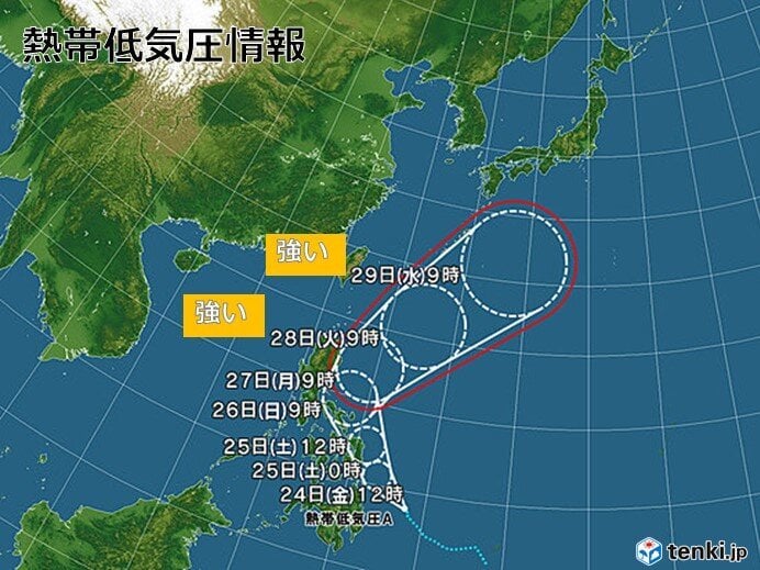 台風1号発生へ 前線活動が活発になり西日本・東日本も大雨のおそれ 備えは週末に(気象予報士 田中 正史 2024年05月24日) - tenki.jp