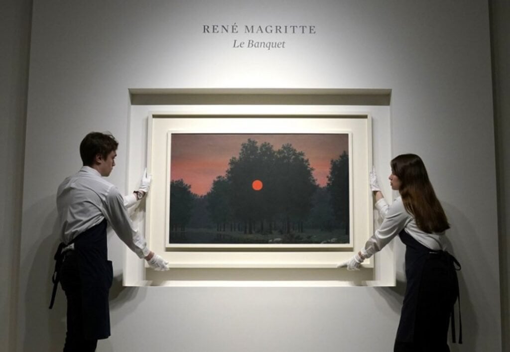マグリットの絵画がニューヨークで1,814万ドルで落札