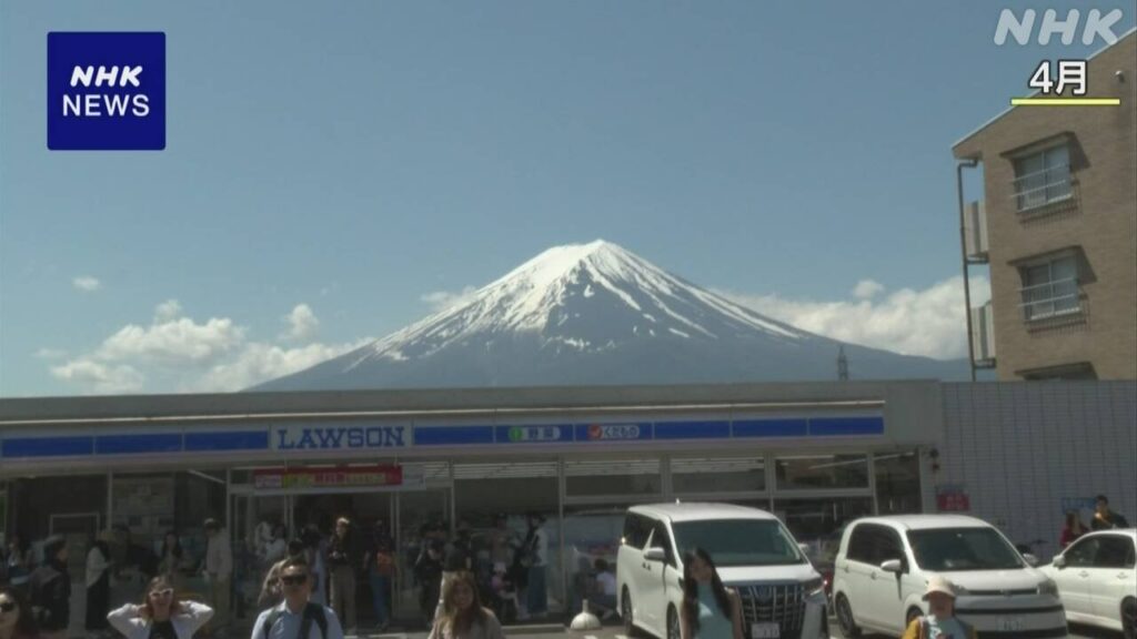 富士山撮影スポットに黒い幕設置へ 山梨 富士河口湖町 | NHK - nhk.or.jp