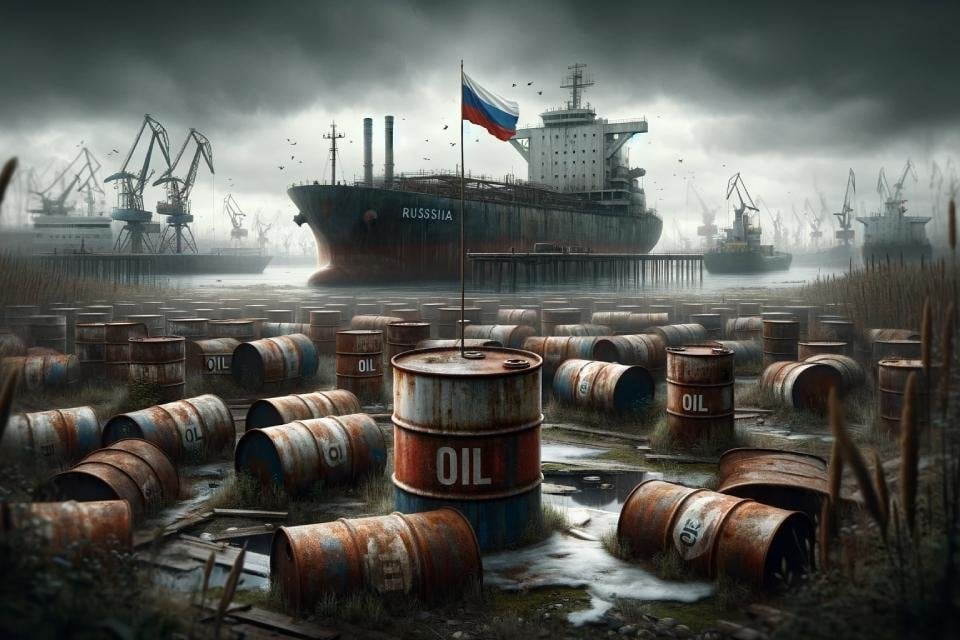 ロシアの石油タンカー、制裁のため数か月間停泊