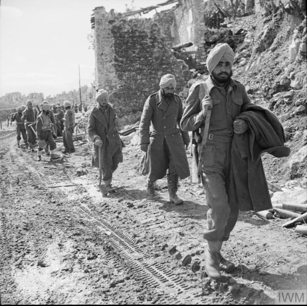 シーク教の兵士 - モンテ・カッシーノ、イタリア (第二次世界大戦)