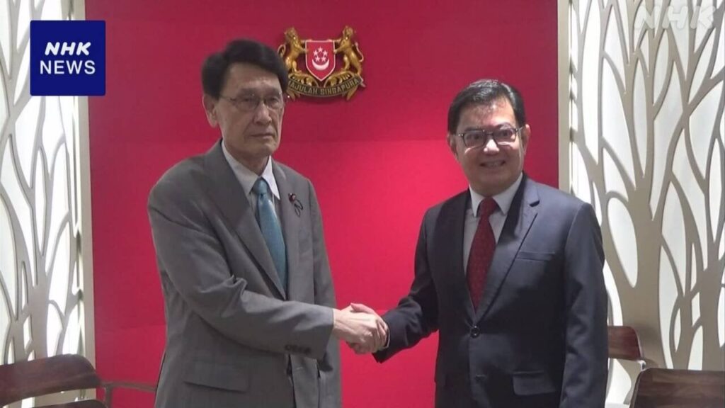 自民 渡海政調会長 シンガポール副首相と会談 連携強化で一致 | NHK - nhk.or.jp