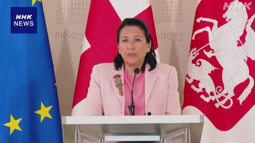 ジョージア大統領 法案署名拒否「本質はロシアの法律」 | NHK - nhk.or.jp