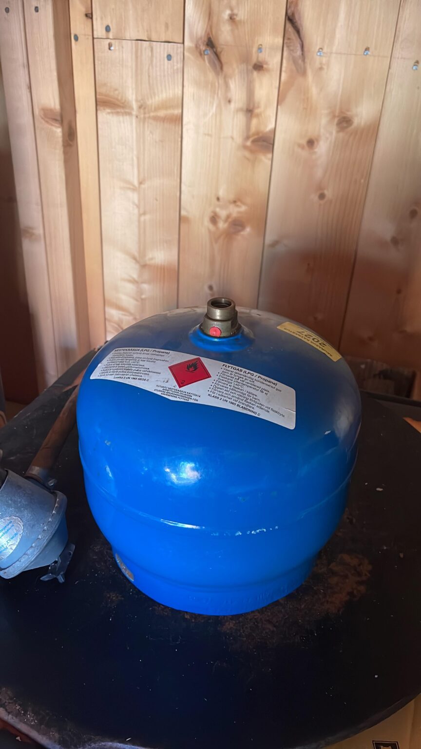 小さなプロパンガスボンベ用の調整器はどこで入手できますか?