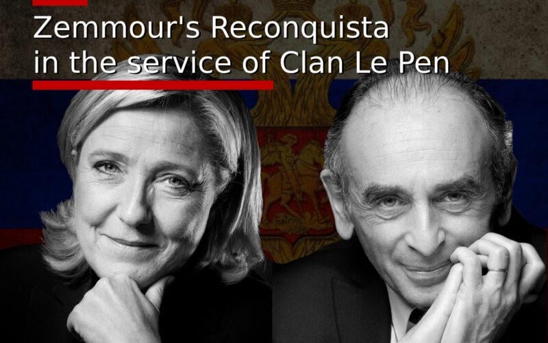 元フランス大統領候補の「フランスのトランプ」で「ロシアの友人」の63歳のジャーナリストで論客のエリック・ゼムールは、「レコンキスタ」と呼ばれる政治運動を立ち上げた。この右翼ポピュリストは、不法移民と戦うという目標を隠していない。