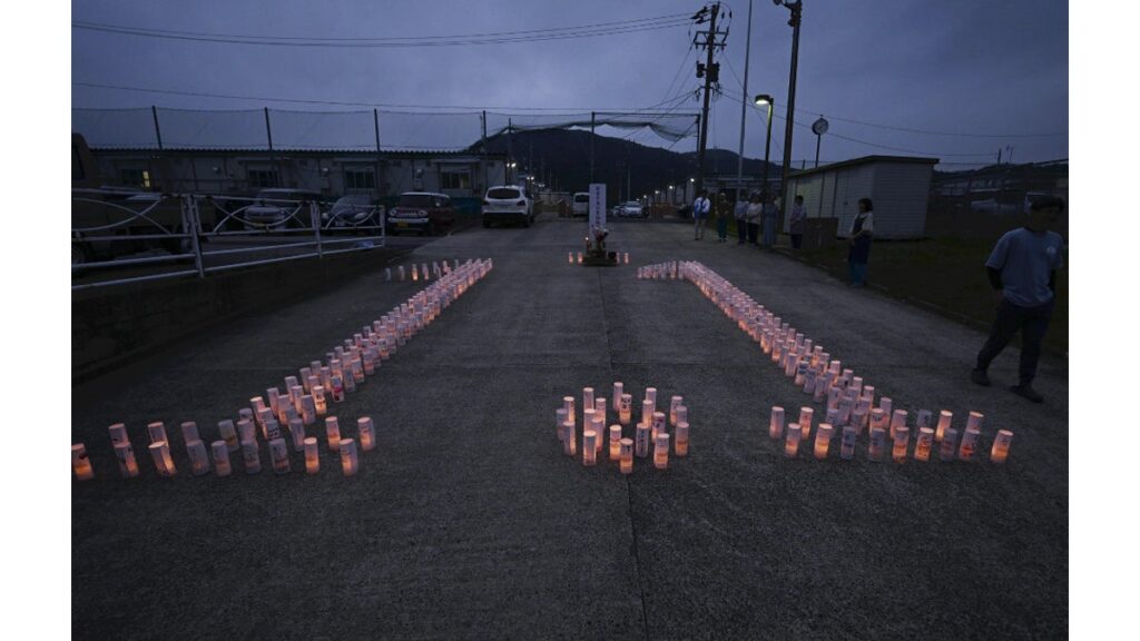 [社会] 能登半島地震５か月、「１・１」忘れない…「一歩ずつ 必ず復興」と紙灯篭に決意