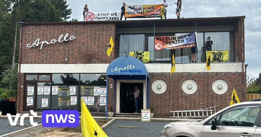 アウトポストが亡命希望者を受け入れていた元ホテルを襲撃 / アウトポスト（極右組織）が亡命希望者を受け入れていた元ホテルを襲撃
