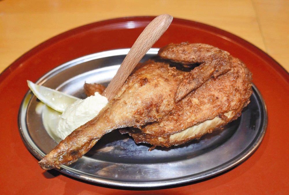初代商店の「宮崎県産　ひな丸鶏の半身唐揚げ」