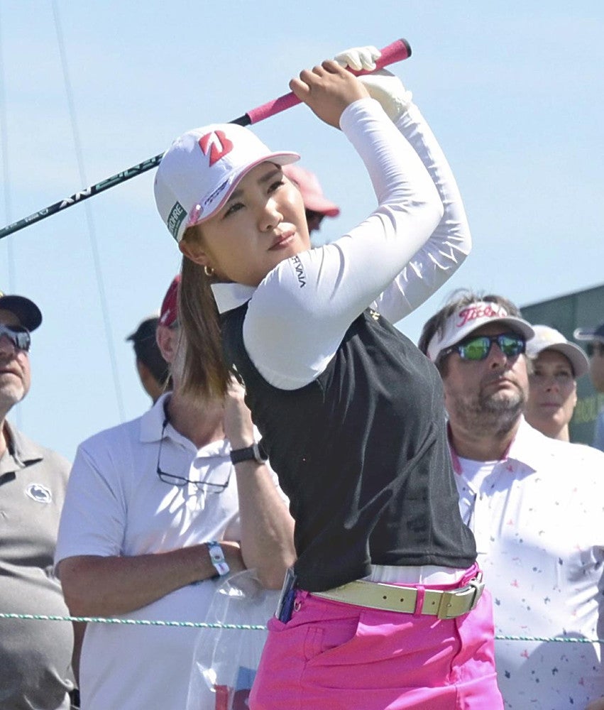 五輪初出場を目指す古江彩佳＝帯津智昭撮影