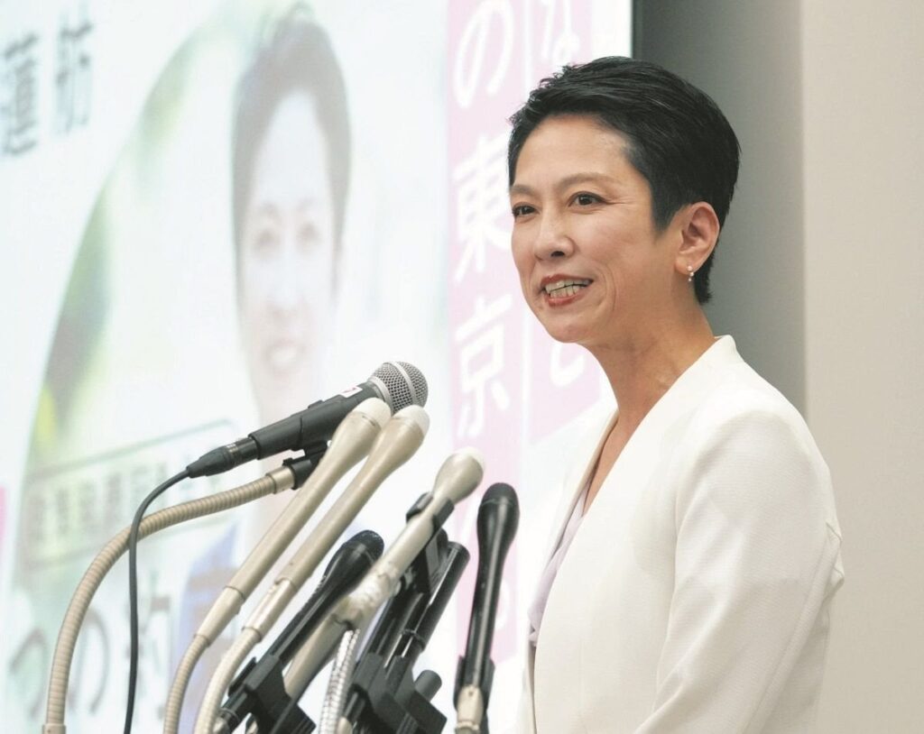 神宮外苑再開発「見直して、大切な緑を守る」 蓮舫氏が公約発表 東京都知事選：東京新聞 TOKYO Web - 東京新聞