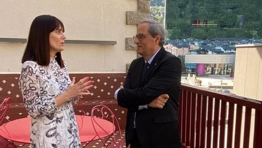 アンドラ・カタルーニャ州の新法に関するモニカ・ボネル氏とクイム・トラ氏の会談