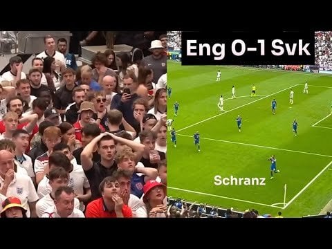 イングランドのファンはスロバキアのゴールを信じていない - シュランツ