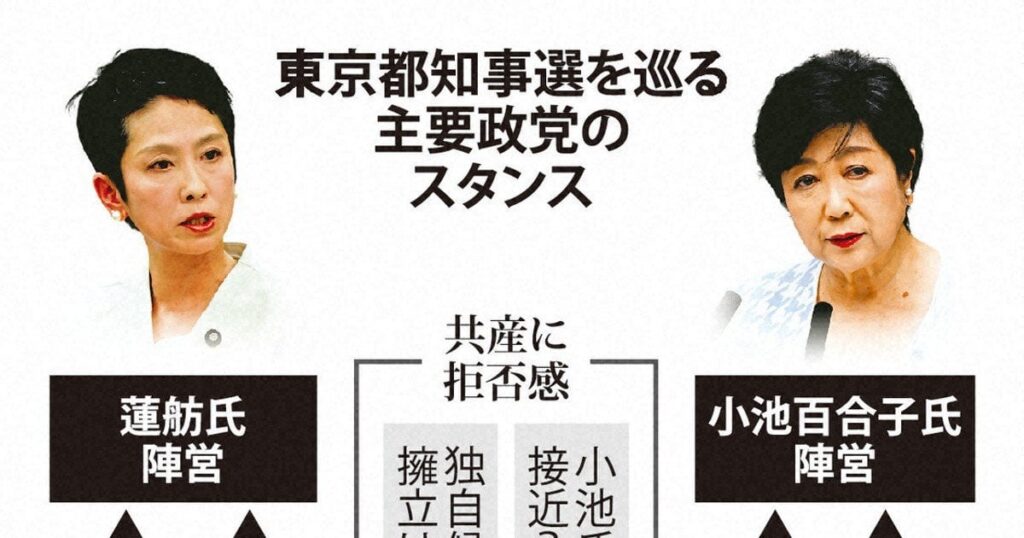 「裏金批判」追い風のはずなのに… 都知事選で足並みそろわぬ野党 - 毎日新聞
