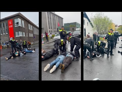 5月31日の警察対平和的デモ参加者。