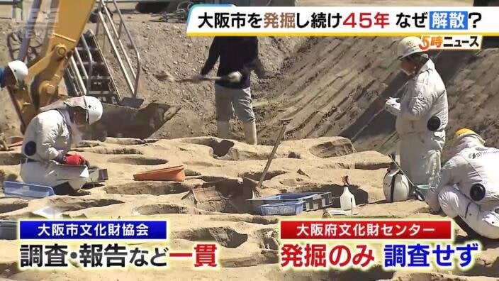 大阪市を発掘し続け約４５年…「大阪市文化財協会」が今年度末をもって解散へ 専門家は「研究活動などに影響が出るのでは…」