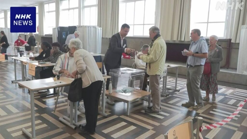 フランス国民議会選挙 極右政党が得票率首位予測 仏公共放送 | NHK | フランス - nhk.or.jp