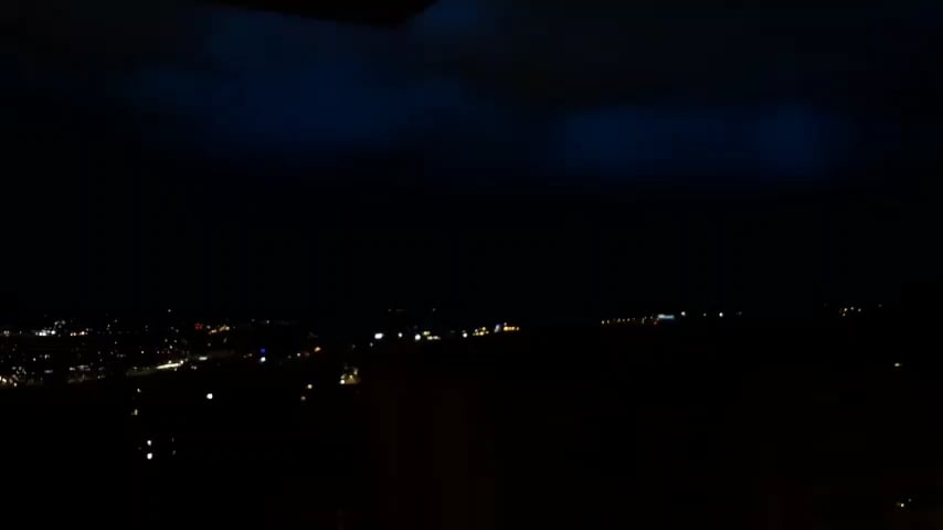 スイスの嵐の夜