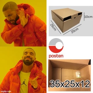 Norway Post は明らかに小さな荷物を好みません。 大きな荷物も問題なく届きました