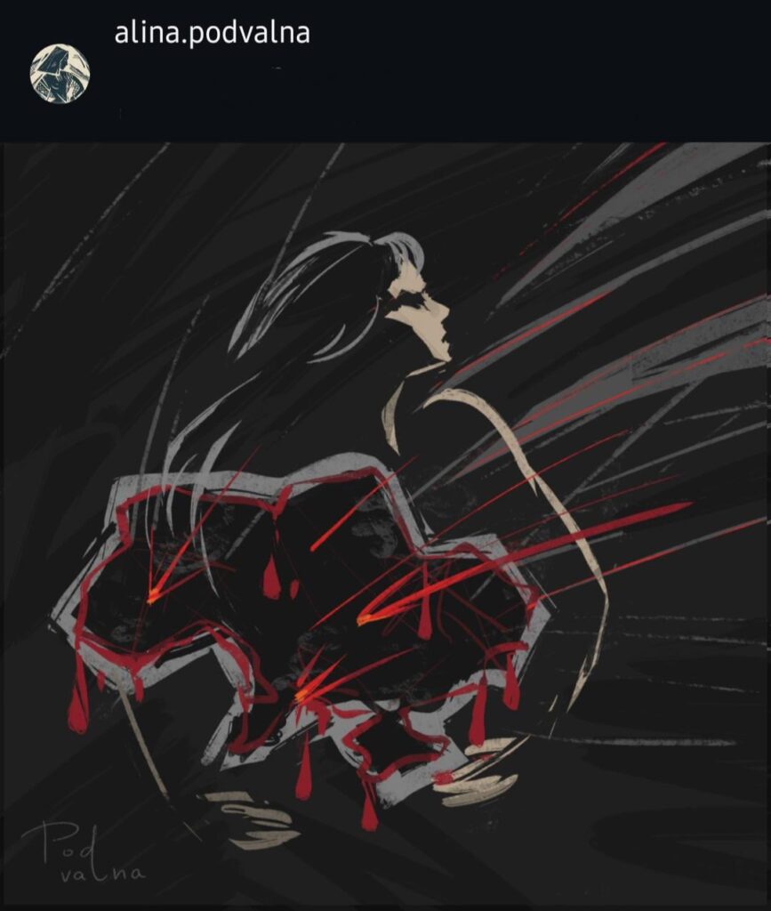 戦争はみんなの課題です。ウクライナを守るのは男性だけではありません。アート：alina.podvalna