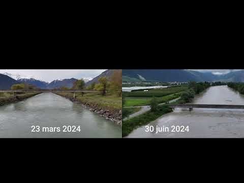 比較が溢れるローヌ川のドローン映像を見つけました。素晴らしいです