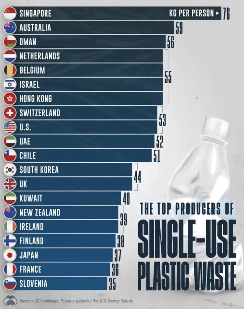 使い捨てプラスチック廃棄物