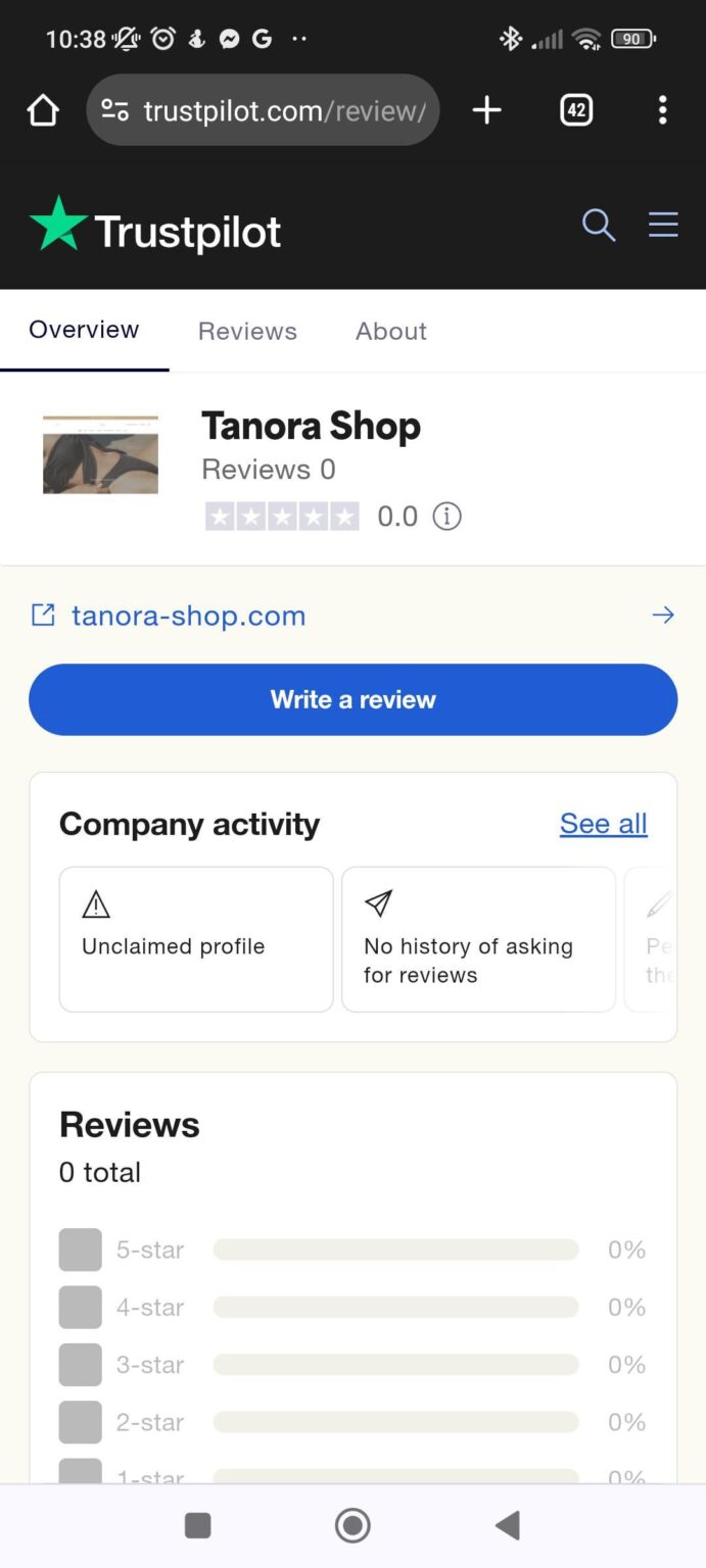 Tanora Shop は合法ですか、それとも詐欺ですか?