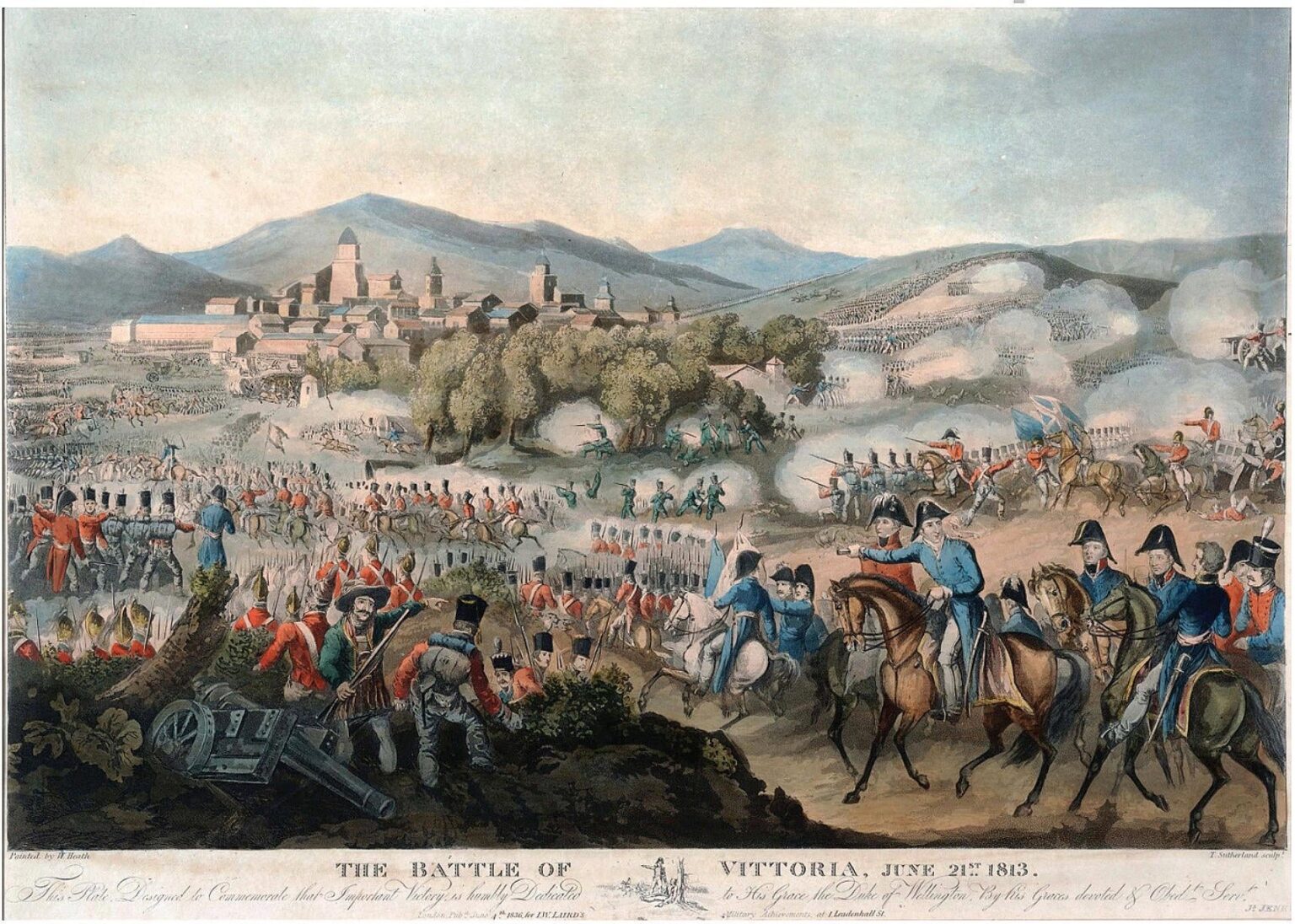 1813 年のこの日、ナポレオン軍とポルトガル、イギリス、スペインの軍隊の間で、半島戦争の最終章であるビトリアの戦いが起こりました。