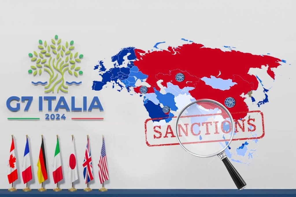 G7とEUは、ロシアの貿易制限回避を支援するロシアの銀行に対する制裁の執行を強化する措置を検討しているとブルームバーグが報じた。