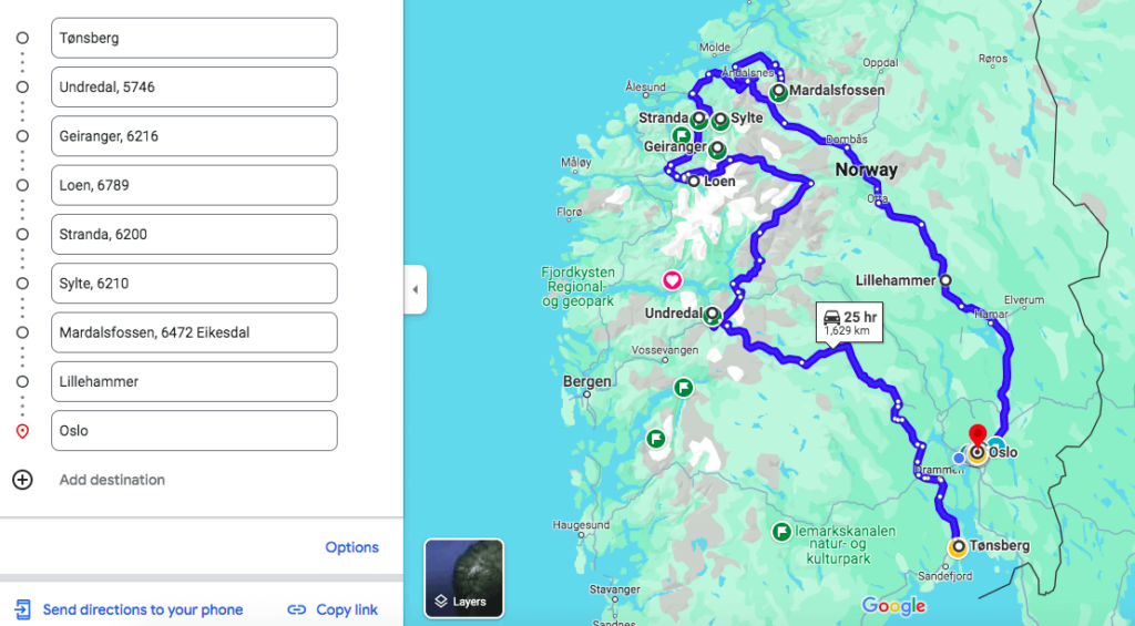 ノルウェー旅行 8月/9月