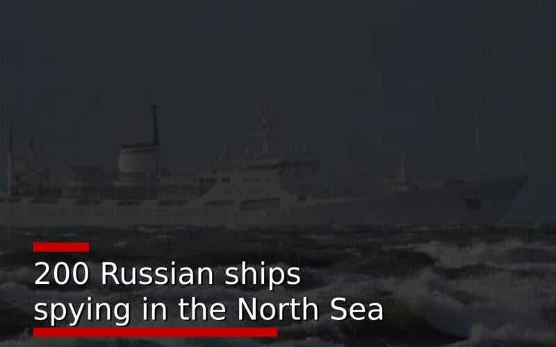 ロシアの民間船舶約200隻が、北海の海底にある重要なケーブルやパイプラインの位置に関する情報収集を試みており、潜在的に妨害や混乱を起こそうとしている。北海は欧州諸国にとって極めて重要な海域である。