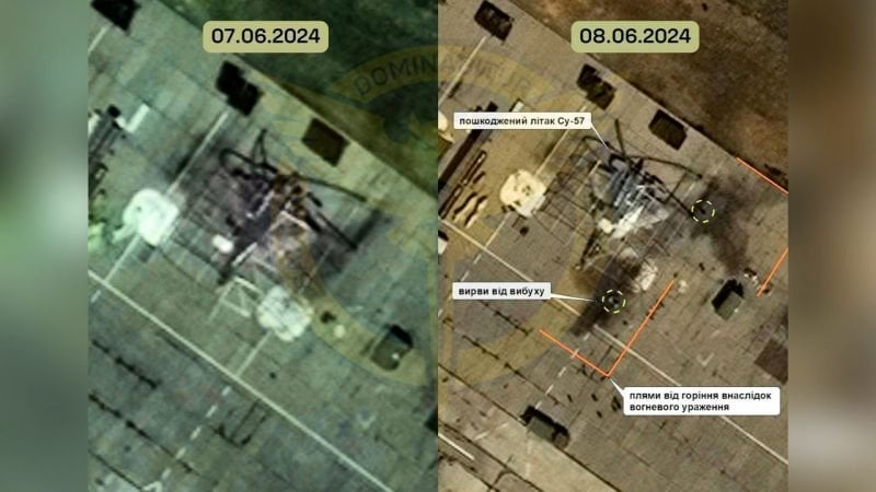 ウクライナ、ドローンによる深海攻撃で希少なロシアのステルス戦闘機Su-57が破壊されたと発表