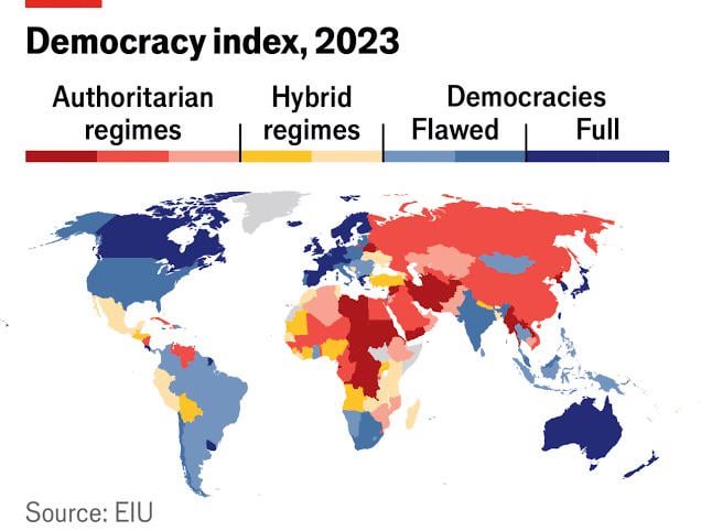 2023年国別民主主義指数