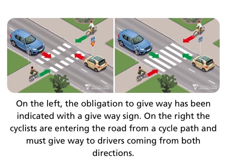 TIL 自転車は横断歩道では道を譲らなければなりません。(交通ルール)
