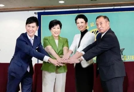 小池都政是非巡り候補4人が論戦 都知事選で共同会見、20日告示：北海道新聞デジタル - 北海道新聞