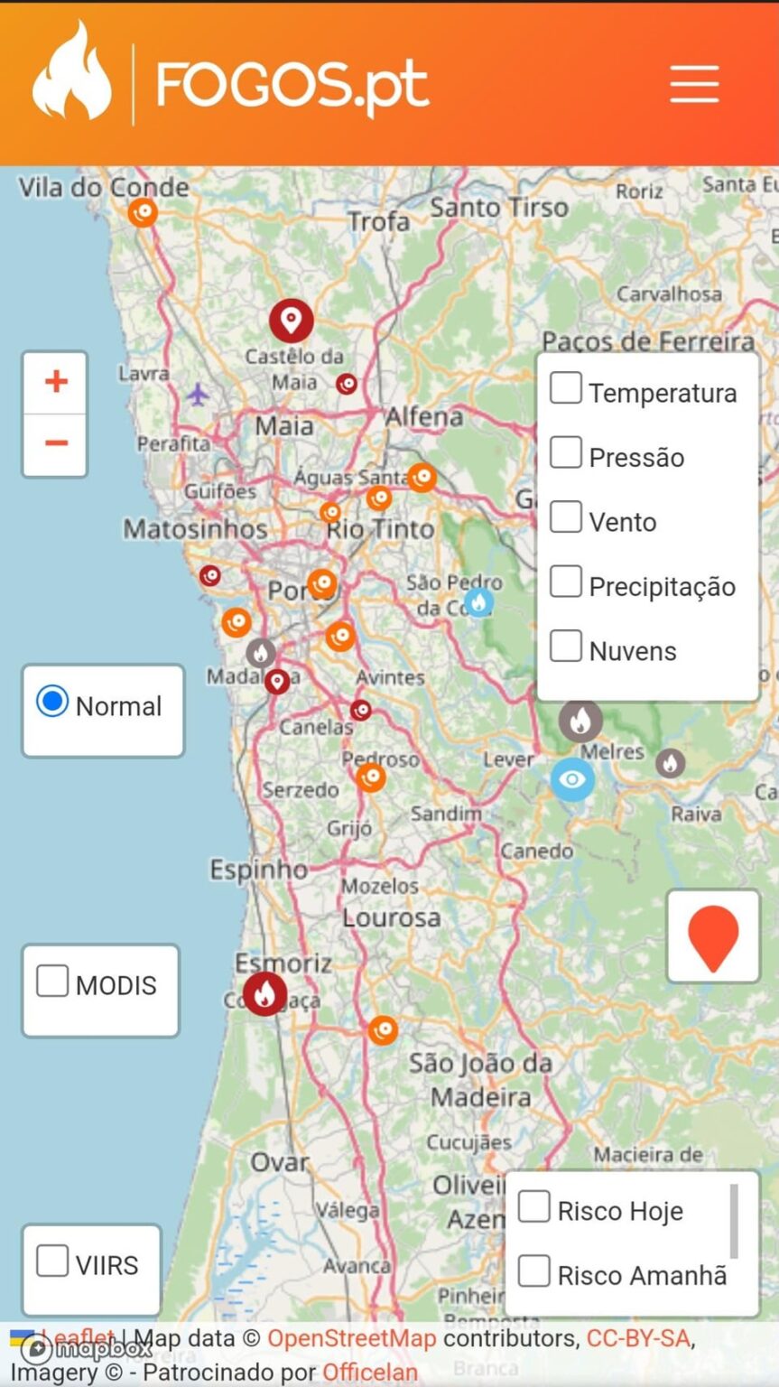 ポルト地区でほぼ同時に発生した15件の火災