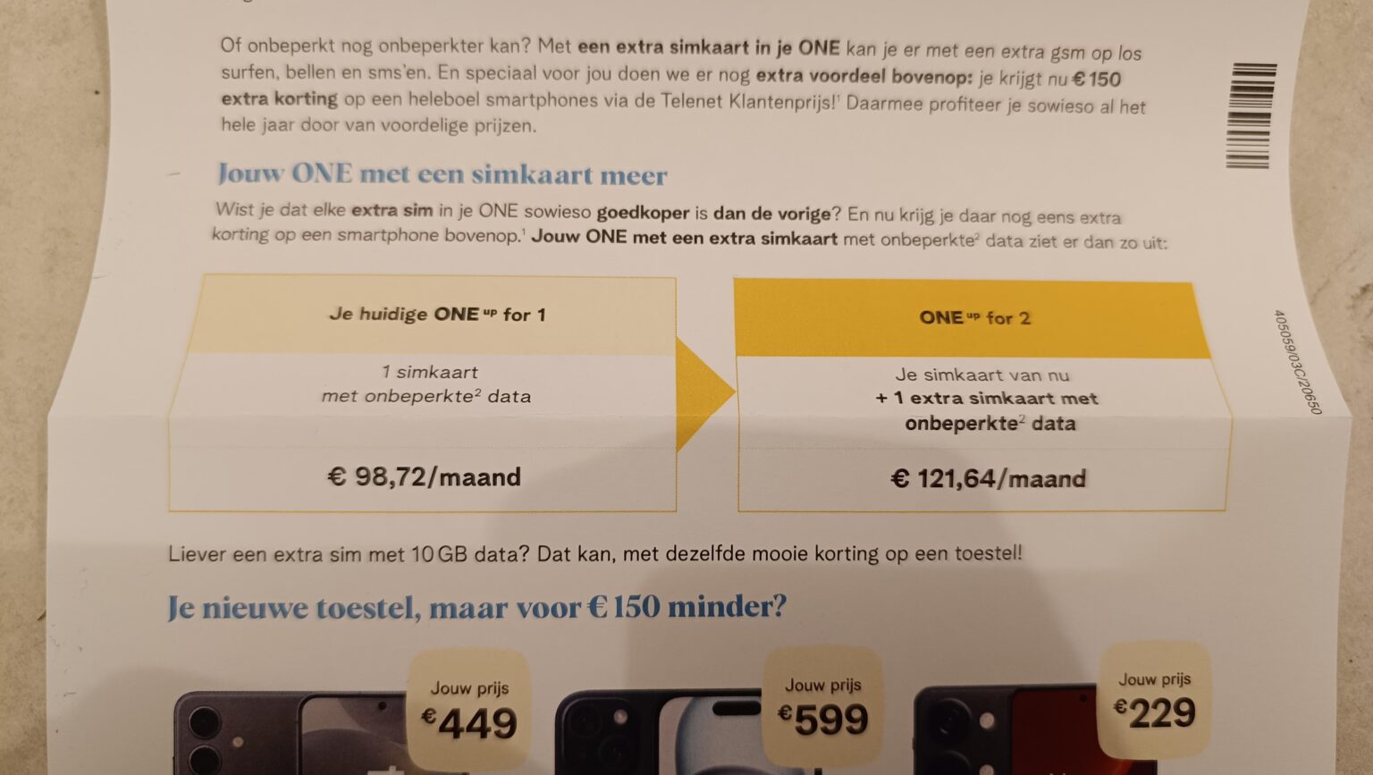 なぜ Telenet はこれを郵便で送り続けるのでしょうか?