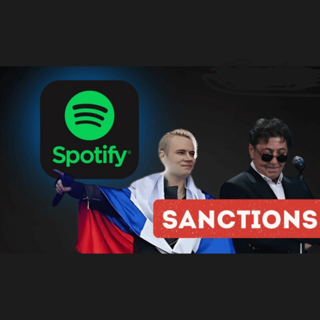 Spotifyは、ロシア政権とウクライナに対する挑発のない侵略戦争を支持したとして米国とEUから制裁を受けたロシアの歌手のプロフィールを削除した。その中には、グリゴリー・レプス、シャーマン、オレグ・ガズマノフ、ポリーナ・ガガーリナ、チチェリーナ、バンド「リュベ」などが含まれている。
