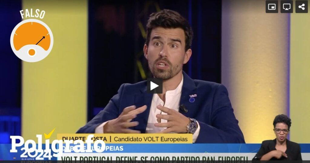 ヨーロッパの議論。 ドゥアルテ・コスタ（ボルト）：EU諸国は「中国やロシアと同じくらい」防衛に投資している [Falso]