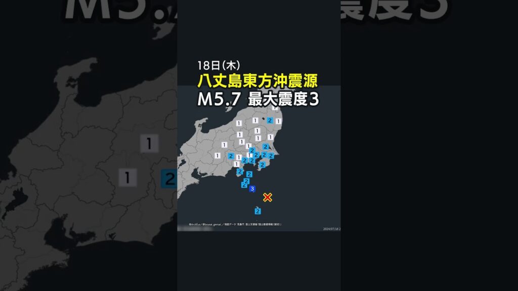 #先週の地震活動 （7月14日～20日）／関東で複数回「震度3」