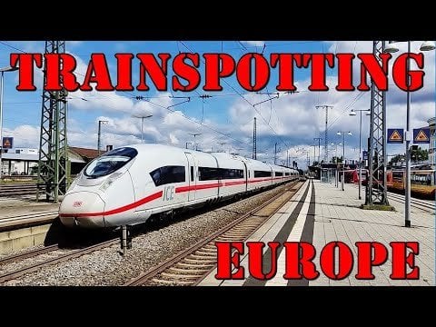 列車でヨーロッパを通過し、我が国に到着する途中... #トレインスポッティング