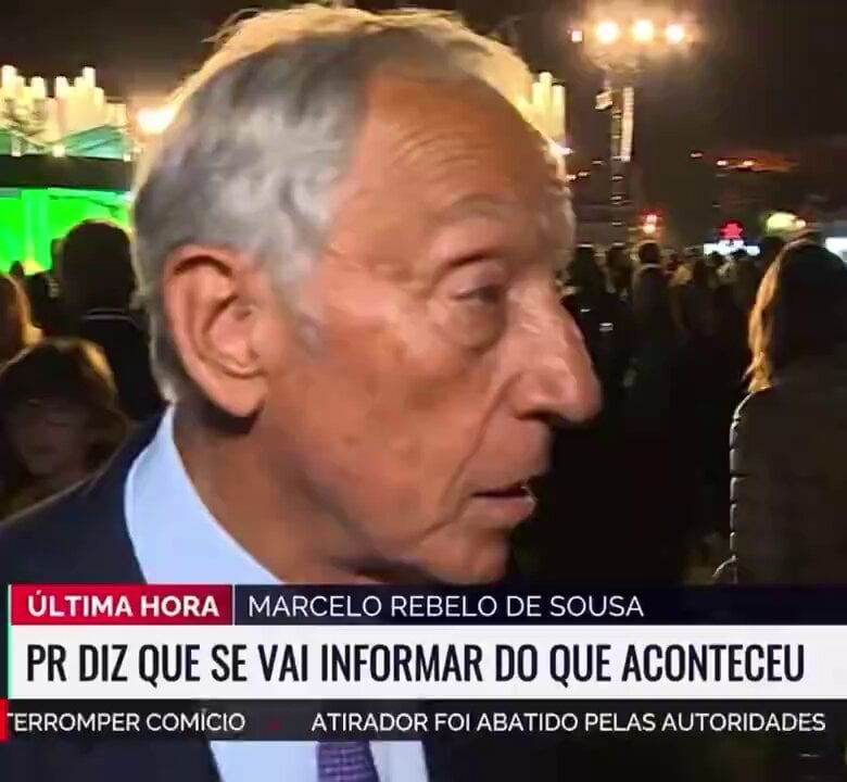 ポルトガルのマルセロ・レベロ・デ・ソウザ大統領は、ドナルド・トランプ氏がNOSアライブ・フェスティバルに参加中に銃撃されたことを知った