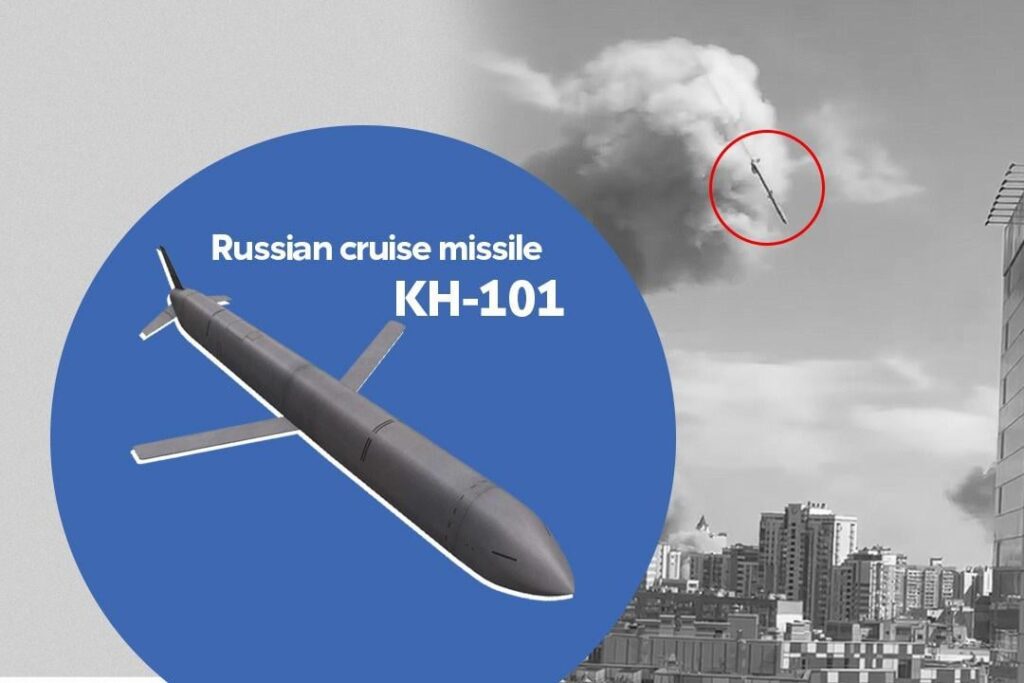 キエフ小児病院へのロシアのミサイル攻撃：ミサイルの特定。ウクライナ保安庁を含むウクライナ当局は、ミサイルがロシアのKh-101空中発射型高精度巡航ミサイルであると特定した。