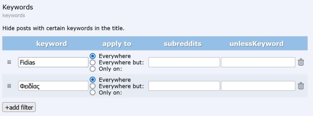Reddit Enchancement Suiteブラウザ拡張機能を使用して、特定のキーワードを含むRedditの投稿をブロックできることを知りました